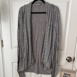 Athleta Heather Gray Open Cardigan